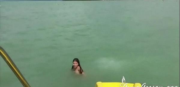  Gina Gerson fucking on the lake